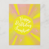 ハッピーバースデーサンシャイン絵を描ハガキ ポストカード (正面)