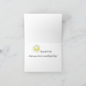 ハッピーバースデーサンシャイン！ カード (内部)