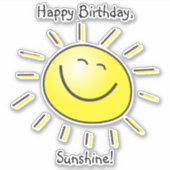 ハッピーバースデーサンシャイン!シール シール (正面)