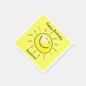 ハッピーバースデーサンシャイン! スタンダードカクテルナプキン (角)