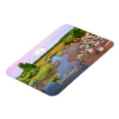 ハッピーバースデーサンセットシーショア マグネット (左側)