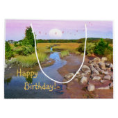 ハッピーバースデーサンセットビーチ ラージペーパーバッグ (裏面)