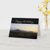 ハッピーバースデーサンタフェヒルズ カード (黄色い花)