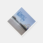 ハッピーバースデーサンタモニカピア スタンダードカクテルナプキン (角)