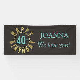 ハッピーバースデーサークルオブスターズ金ゴールドGHBX 横断幕