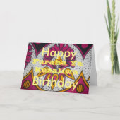 ハッピーバースデーザアフリカンウェイフラハヤクズリワ カード (正面)