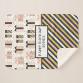 ハッピーバースデーシェルパブランケット シェルパブランケット (正面(横))