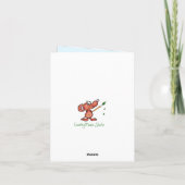 ハッピーバースデーシスターかわいいシスターテディベア カード (裏面)