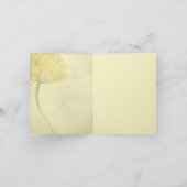 ハッピーバースデーシスターカードチューリップイエローラブ カード (内部)