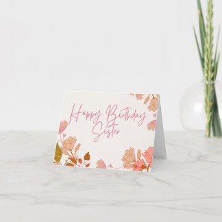 ハッピーバースデーシスターカード サンキューカード