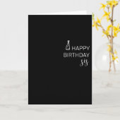 ハッピーバースデーシスターミニマルシンプル カード (黄色い花)