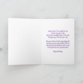 ハッピーバースデーシスター異教のグリーティングカード カード (内部)