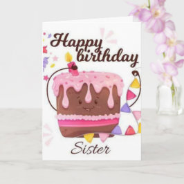 ハッピーバースデーシスター誕生日カード カード