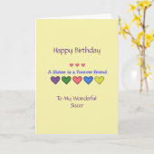 ハッピーバースデーシスター – GHカード カード (黄色い花)