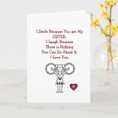 ハッピーバースデーシスター – Iスマイルカード カード (黄色い花)