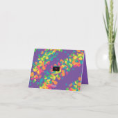 ハッピーバースデーシス折りグリーティングカード カード (裏面)