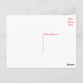 ハッピーバースデーシベリアハスキー犬 ポストカード (裏面)