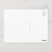 ハッピーバースデーシベリアンハスキー子犬のはがき ポストカード (裏面)