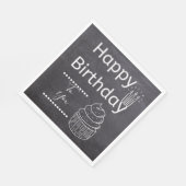 ハッピーバースデーシャルボードナプキンス スタンダードランチョンナプキン (角)