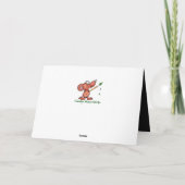 ハッピーバースデーシャーク這い上がりおもしろい誕生日 カード (裏面)