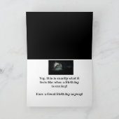 ハッピーバースデーシャーク這い上がりおもしろい誕生日 カード (内部)