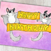 ハッピーバースデーシュガーグライダー ポストカード