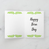 ハッピーバースデーシンプルとハッピーカード カード (内部)