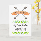 ハッピーバースデーシンプルとハッピーカード カード (黄色い花)