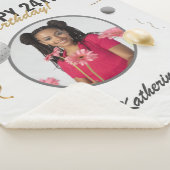 ハッピーバースデーシンプルカスタムフォトギフト シェルパブランケット (3/4)