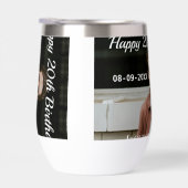 ハッピーバースデーシンプルタ20歳の写真の追加モダン日 (右面)