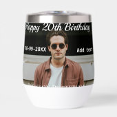 ハッピーバースデーシンプルタ20歳の写真の追加モダン日 (正面)