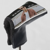 ハッピーバースデーシンプルタ20歳の写真の追加モダン日 ゴルフヘッドカバー (3/4 正面)