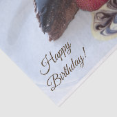 ハッピーバースデーシンプルチョコレートケーキ 薄葉紙 (詳細)