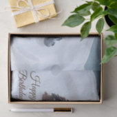 ハッピーバースデーシンプルチョコレートケーキ 薄葉紙 (ギフト)