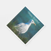 ハッピーバースデーシーガル スタンダードランチョンナプキン (角)