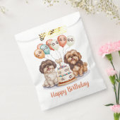 ハッピーバースデーシーズー(犬)ズドッグお誕生日ケーキ フェイバーバッグ (封をした状態)
