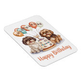ハッピーバースデーシーズー(犬)ズドッグお誕生日ケーキ マグネット (右側)
