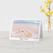 ハッピーバースデーシーセルビーチカード カード (黄色い花)