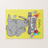 ハッピーバースデーシールバルーンのカップケーキ ジグソーパズル (横)