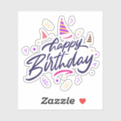 ハッピーバースデーシール シール (シート)