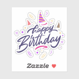 ハッピーバースデーシール シール