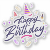 ハッピーバースデーシール シール (正面)