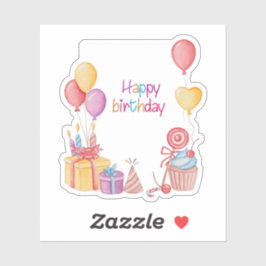 ハッピーバースデーシール シール