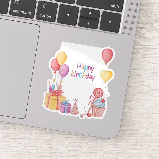 ハッピーバースデーシール シール (詳細)