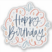 ハッピーバースデーシール シール (正面)
