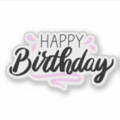 ハッピーバースデーシール シール (正面)