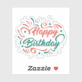 ハッピーバースデーシール シール