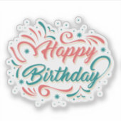 ハッピーバースデーシール シール (正面)