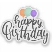 ハッピーバースデーシール シール (正面)