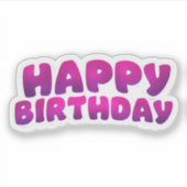 ハッピーバースデーシール シール (正面)
